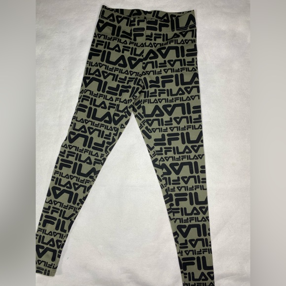 FILA Kaylee Tight Leggings in Green XS - Picture 2 of 3